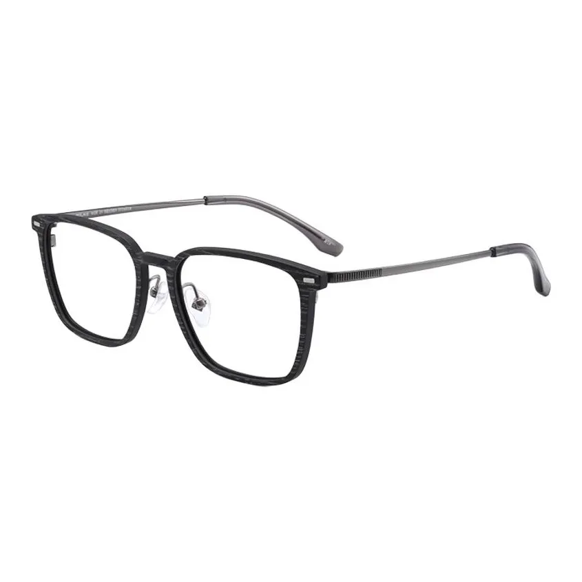 PULAIS Чистый титан β-титан Углеродное волокно Деревянный Пластиковая оправа Прямоугольный Оправы для очков Мужской Многоцветный