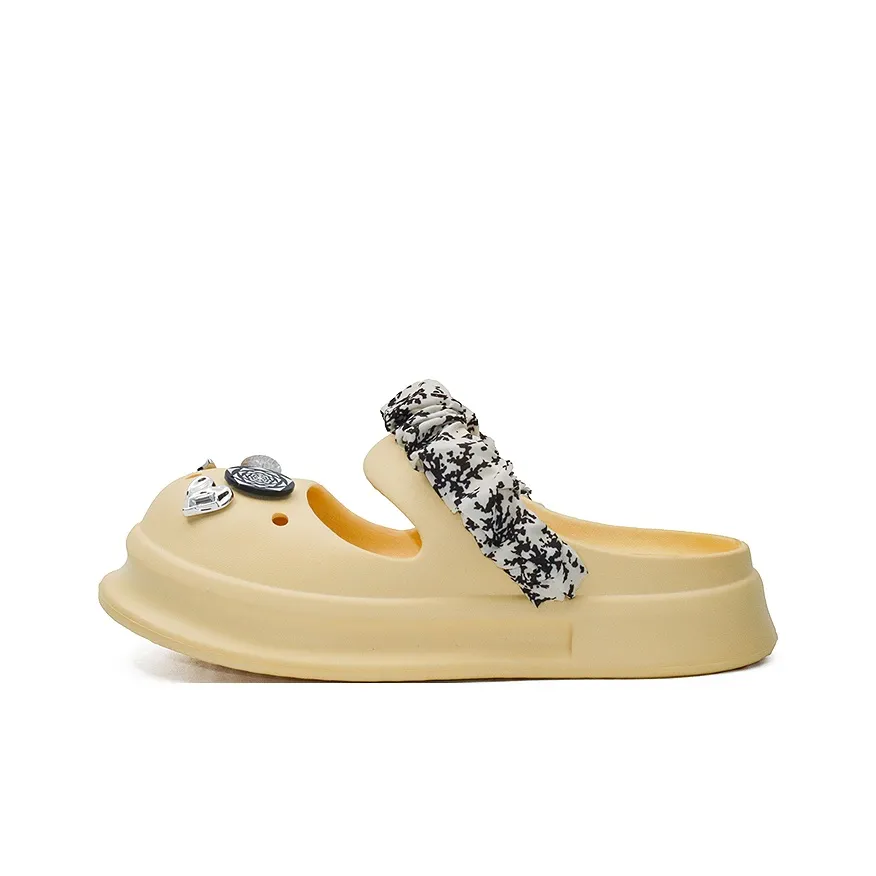 OUBT Антиперспирантные устойчивые к истиранию противоскользящие домашние тапочки для женщин желтые