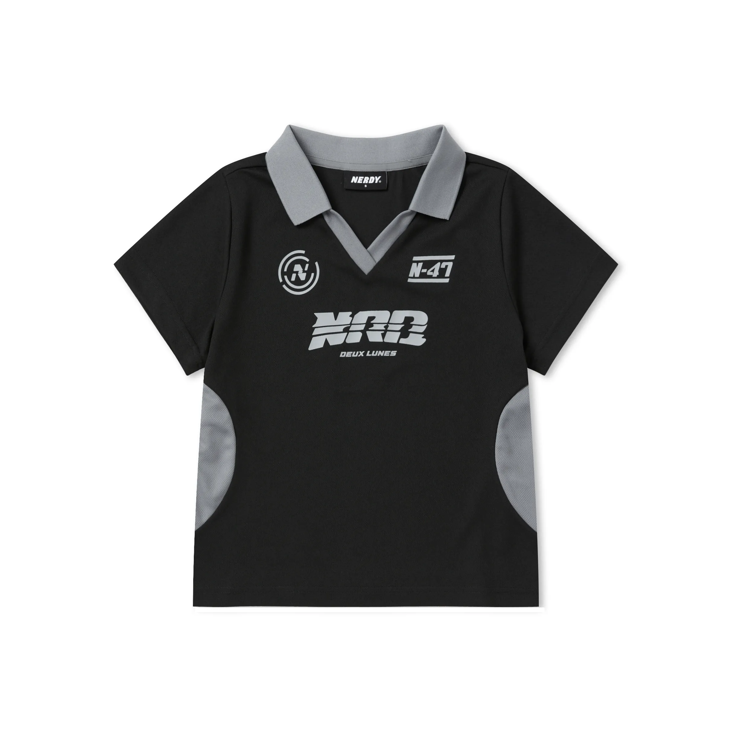Nerdy SS24 Поло Женское Черное