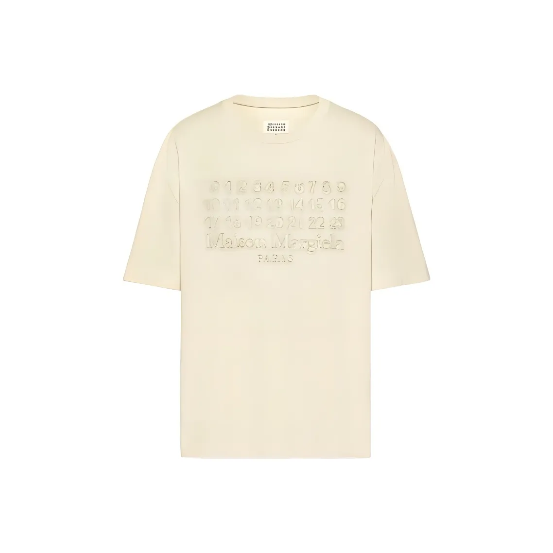 Maison Margiela Numbers Motif Crewneck T Shirt
