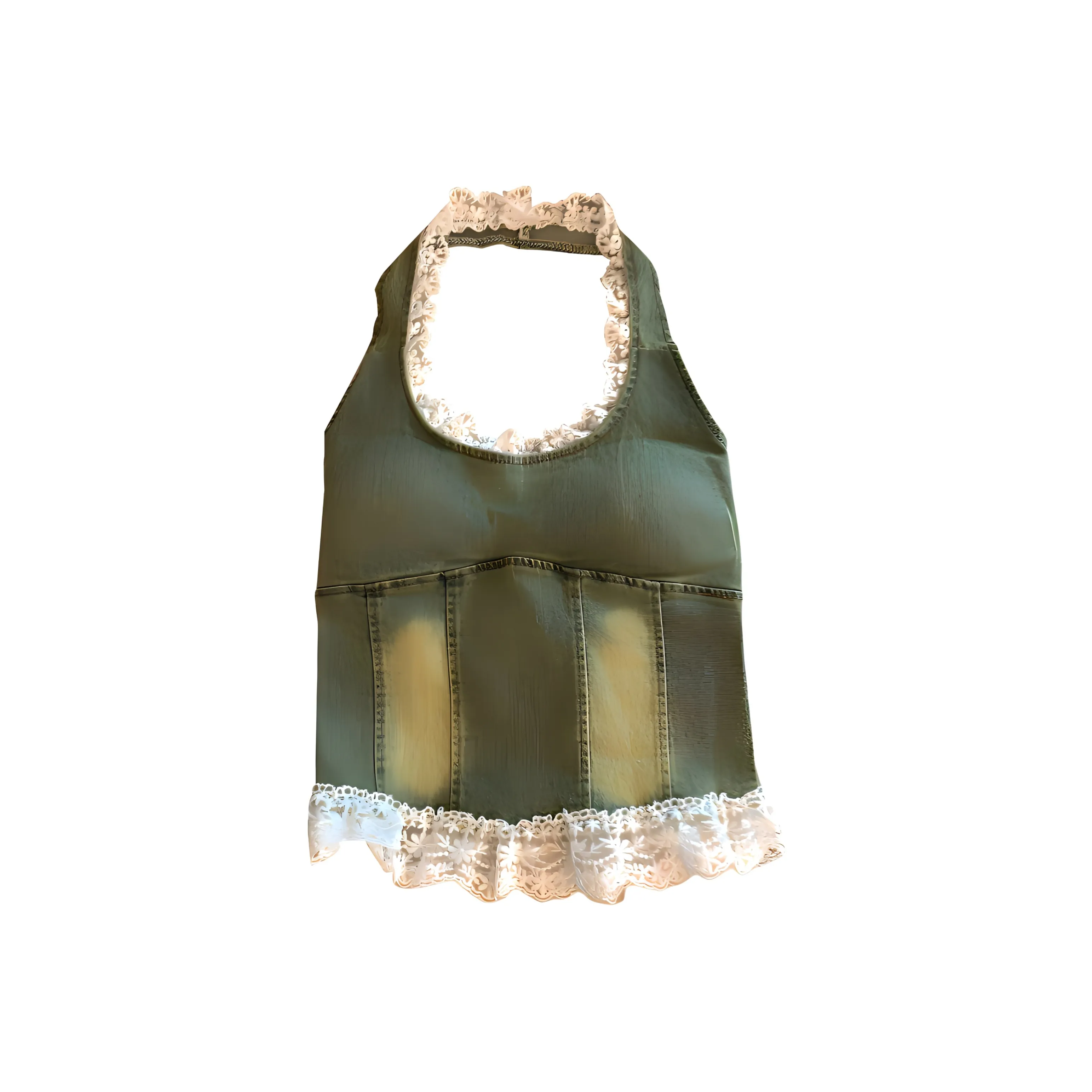 VKXOW Майка Женская Джинсовая Синяя