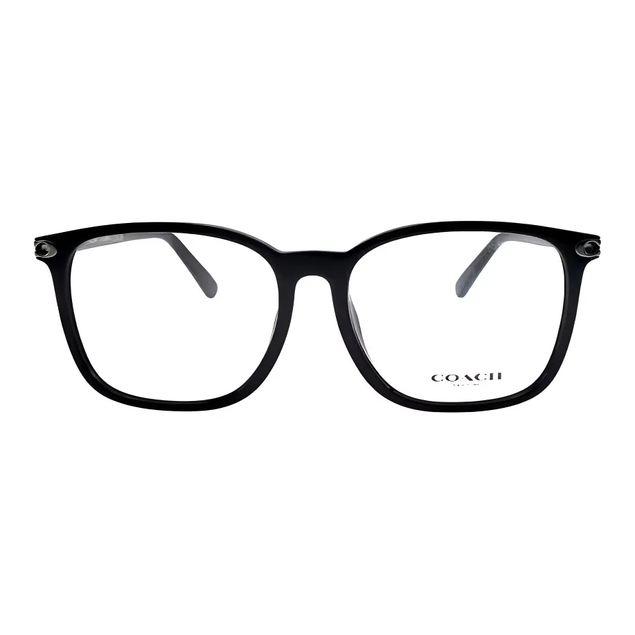 COACH Пластиковая оправа Квадратные Оправы для очков Женские Черные