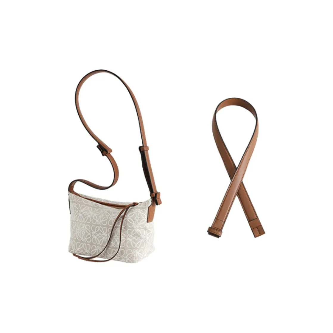 Luxury Care Artisan Workshop Imported Microfiber Bag Accessory Bag Strap Women's Brown