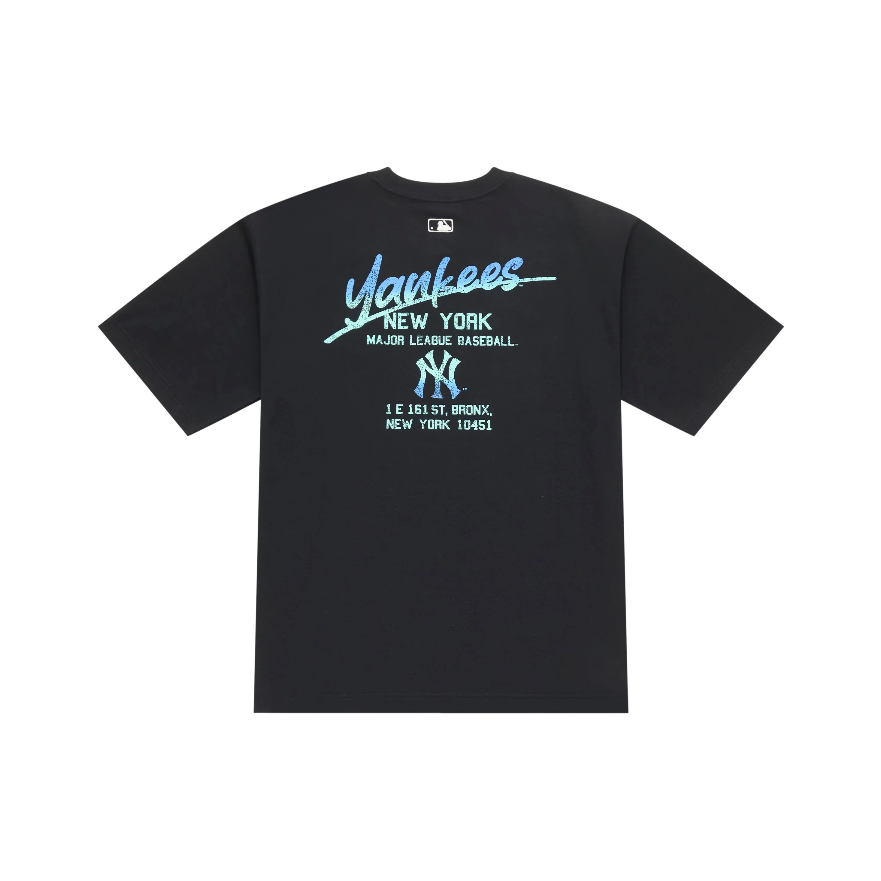 Mlb Base Logo New York Yankees Basic Collection SS25 T-Shirt Унисекс Черный