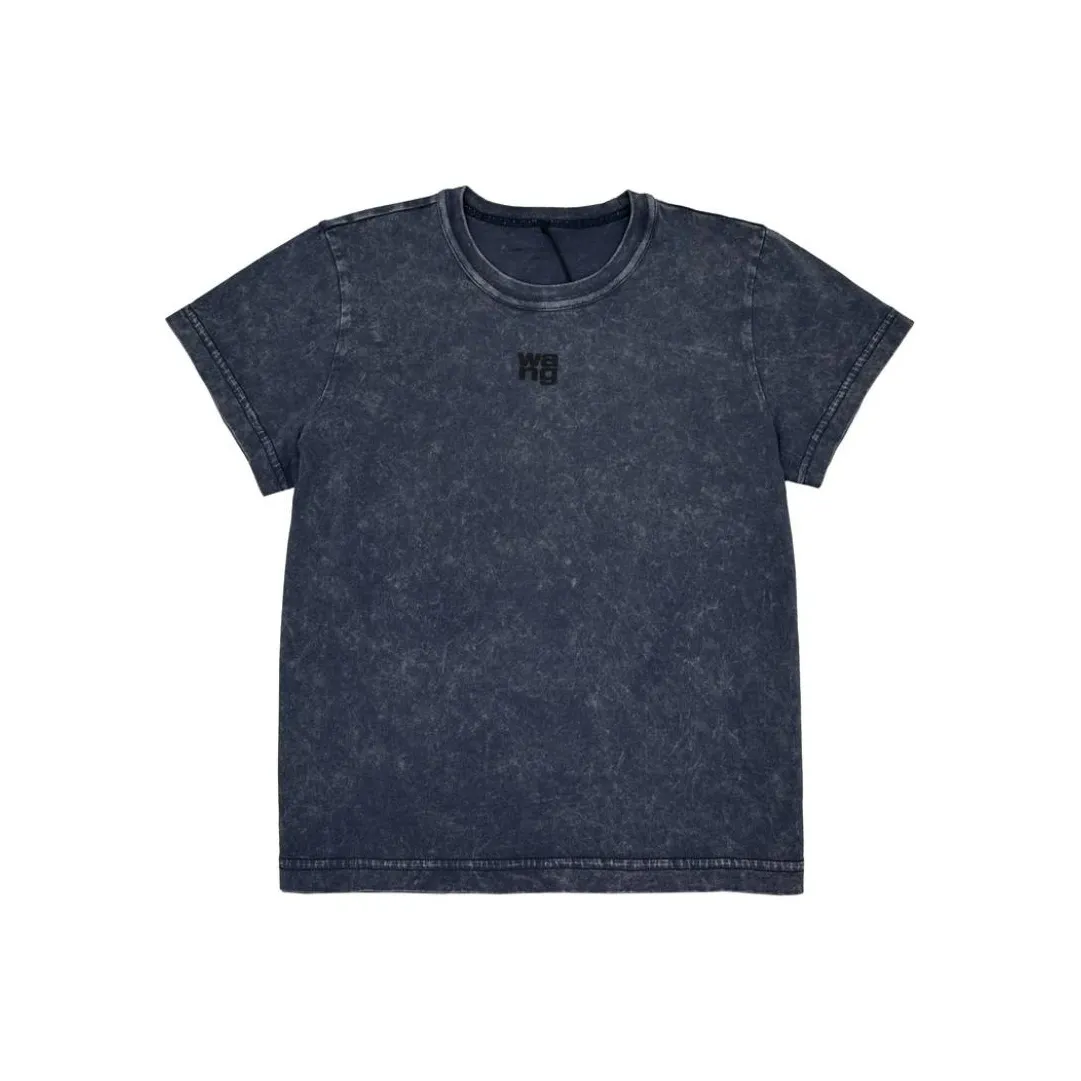 Alexander Wang T-Shirt Женская ACID Wash Black Ice