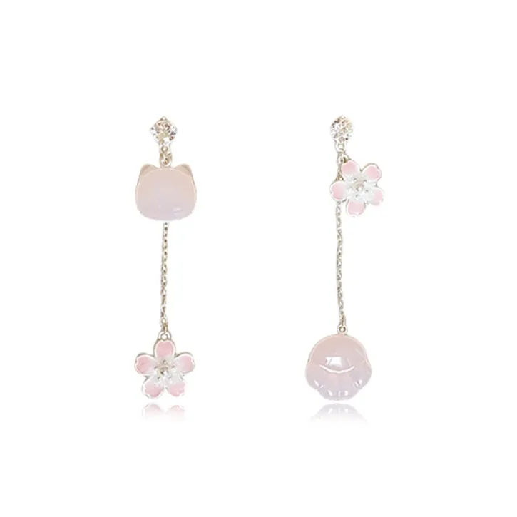 YOASOBI Серьги-гвоздики из серебра 925 пробы женские