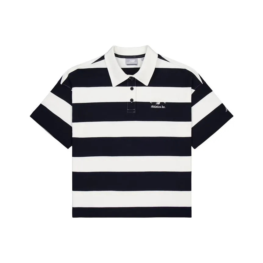 New Balance совместное брендирование Поло Женское Морской Синий