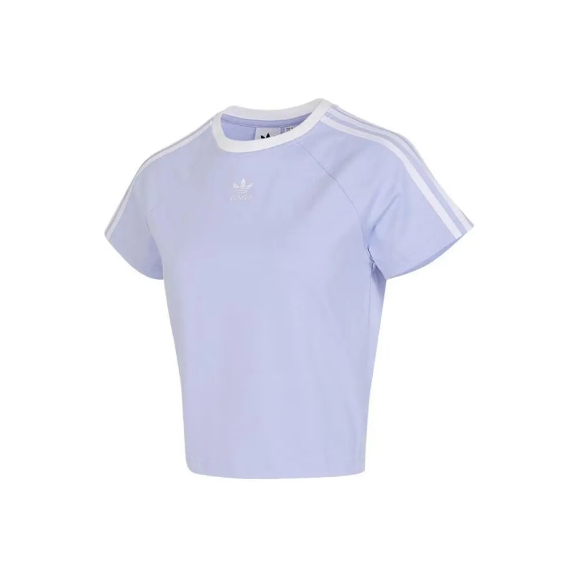 Adidas Originals Adicolor Рукав реглан T-рубашка Женская Фиолетовая