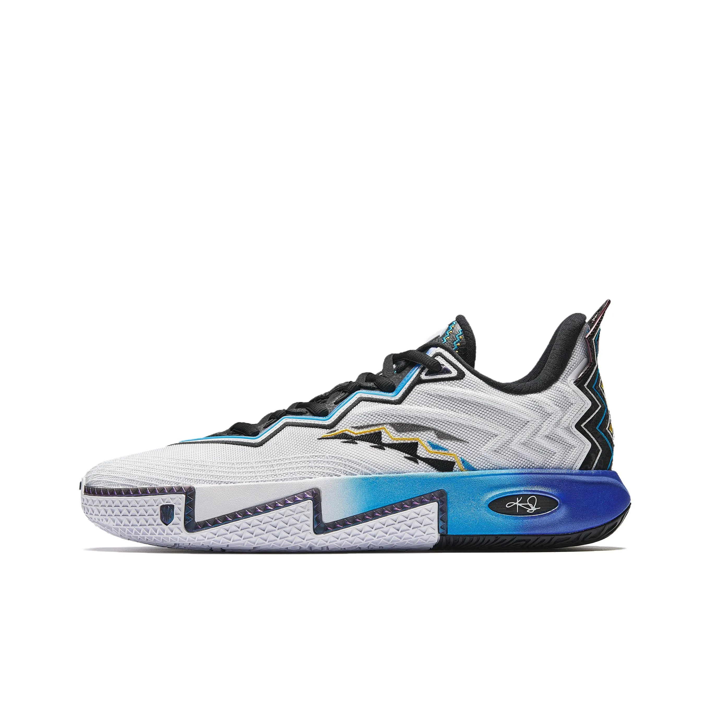 Anta KAI 2 Cushioning, Abrasion Resistant, And Resilient Properties Low Top Basketball Shoes Men's White Black Blue