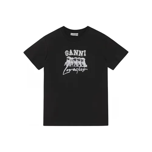 GANNI Черные Женские Футболки