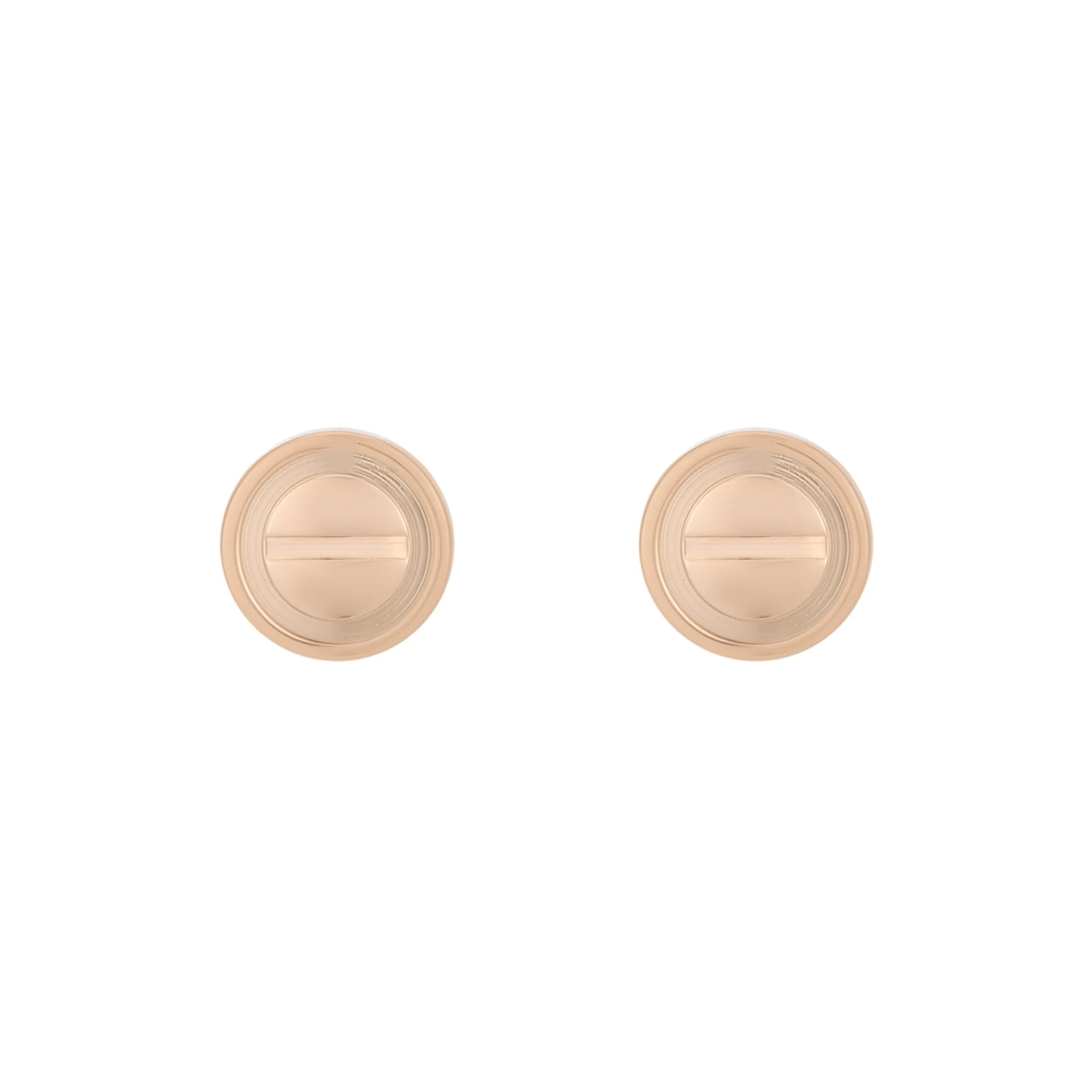CARTIER 18K Rose Gold Stud Earrings Unisex