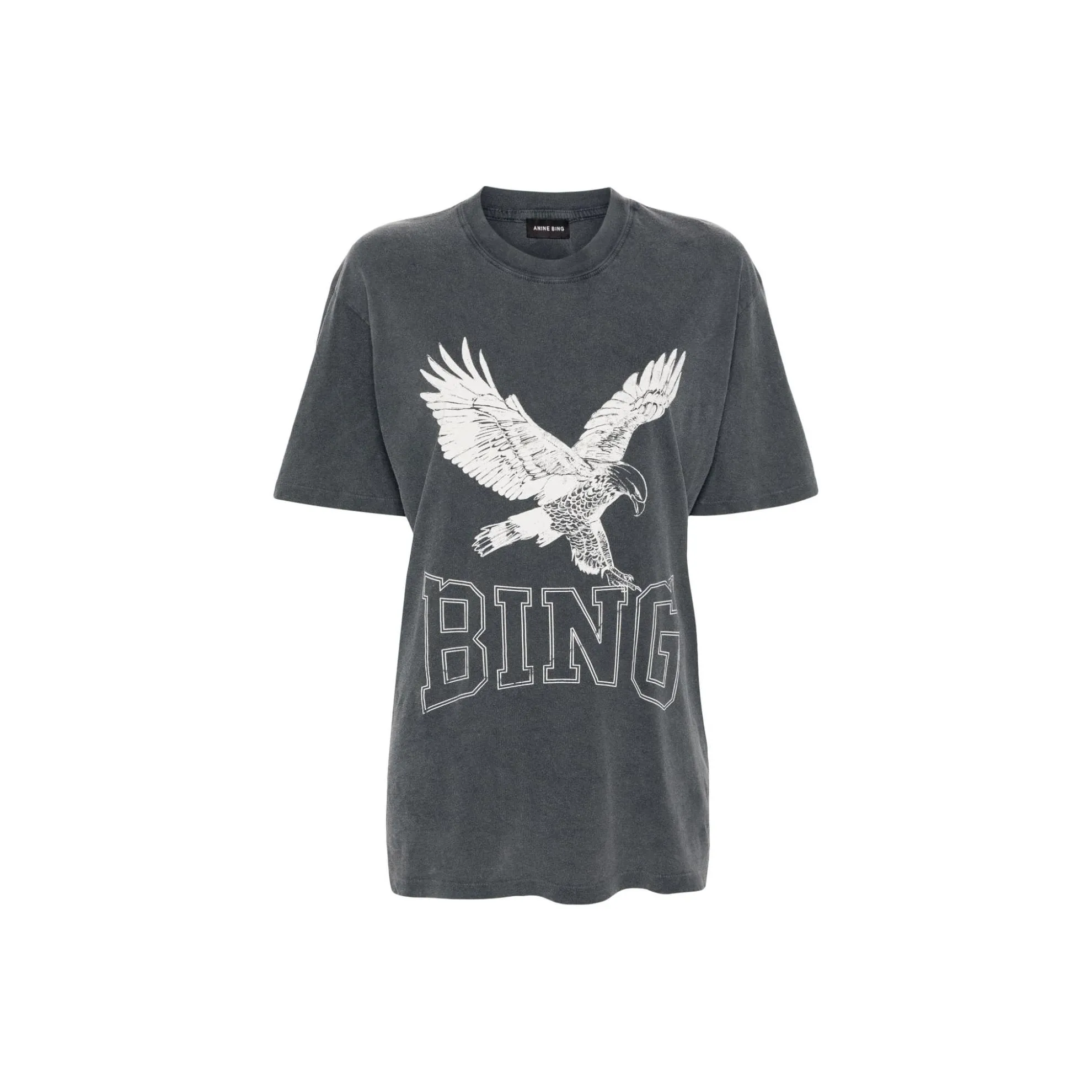 Anine Bing Logo Printed Jersey T Shirt