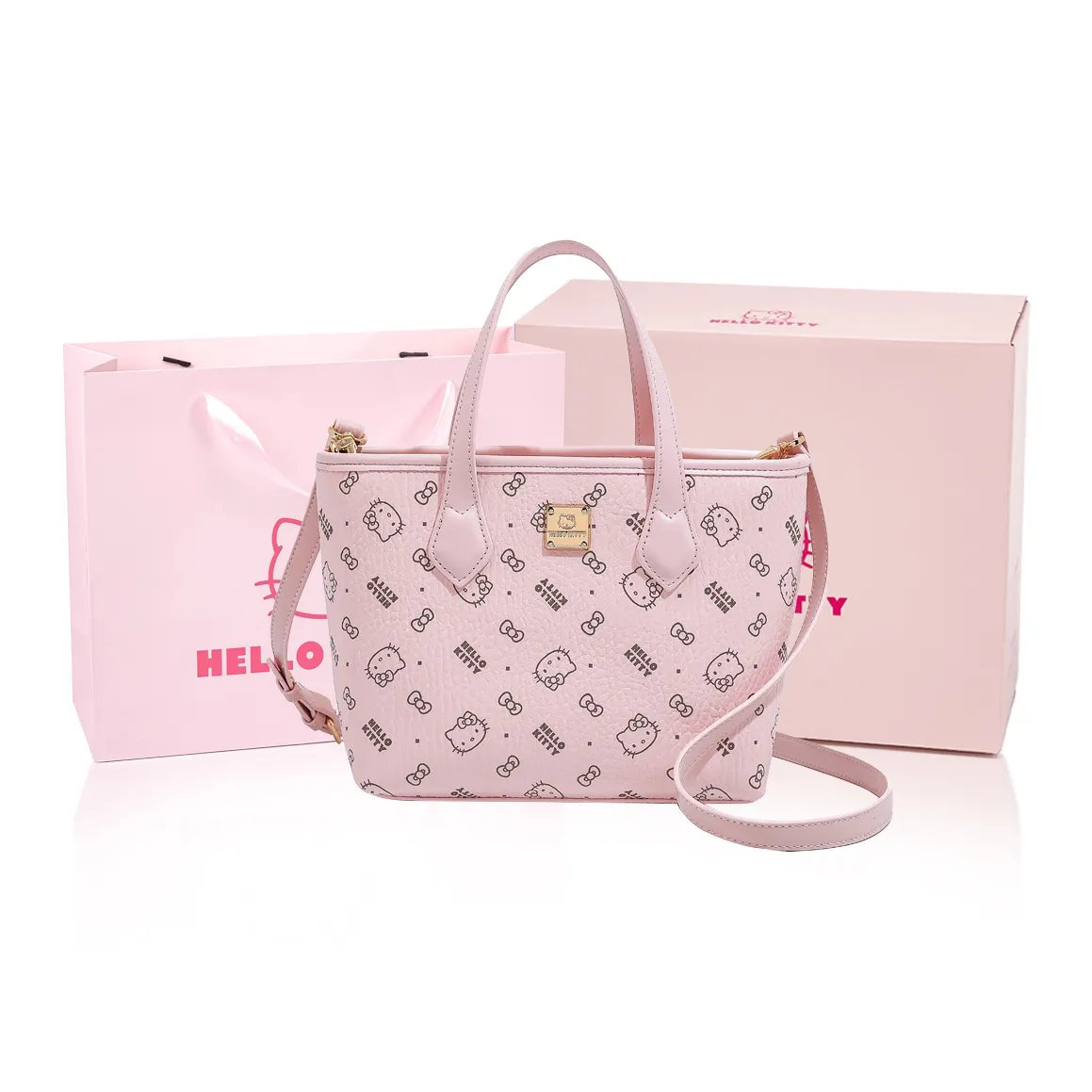 MESUCA Sanrio Hello Kitty Collaboration Kitty Series PU Handbag Women's Multicolor