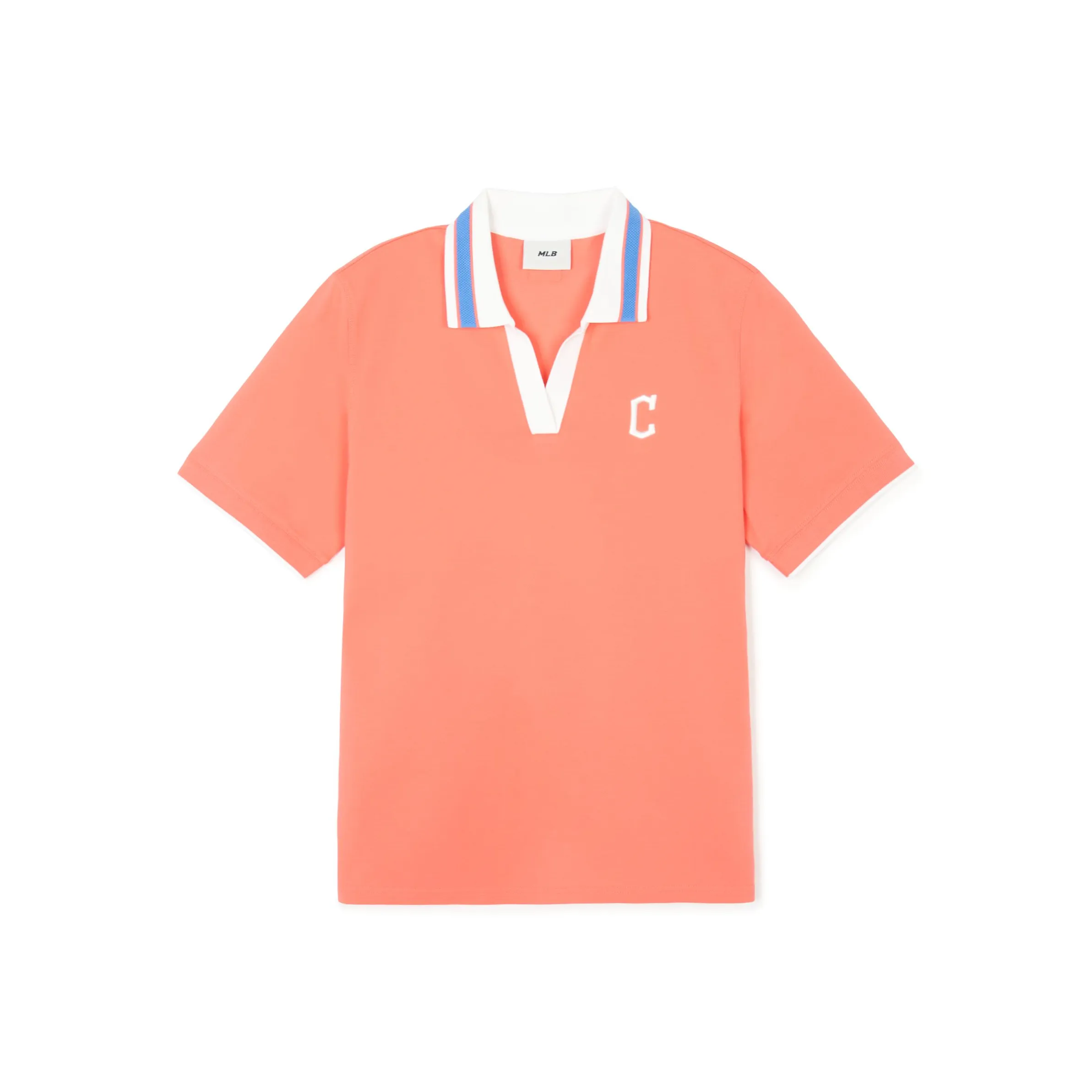 Mlb Base Logo Cleveland Guardians Поло Женские Коралловый