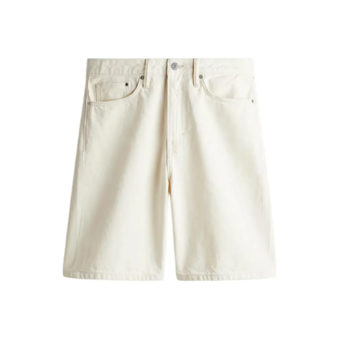 H&M Кремовые Мужские Джинсовые Шорты