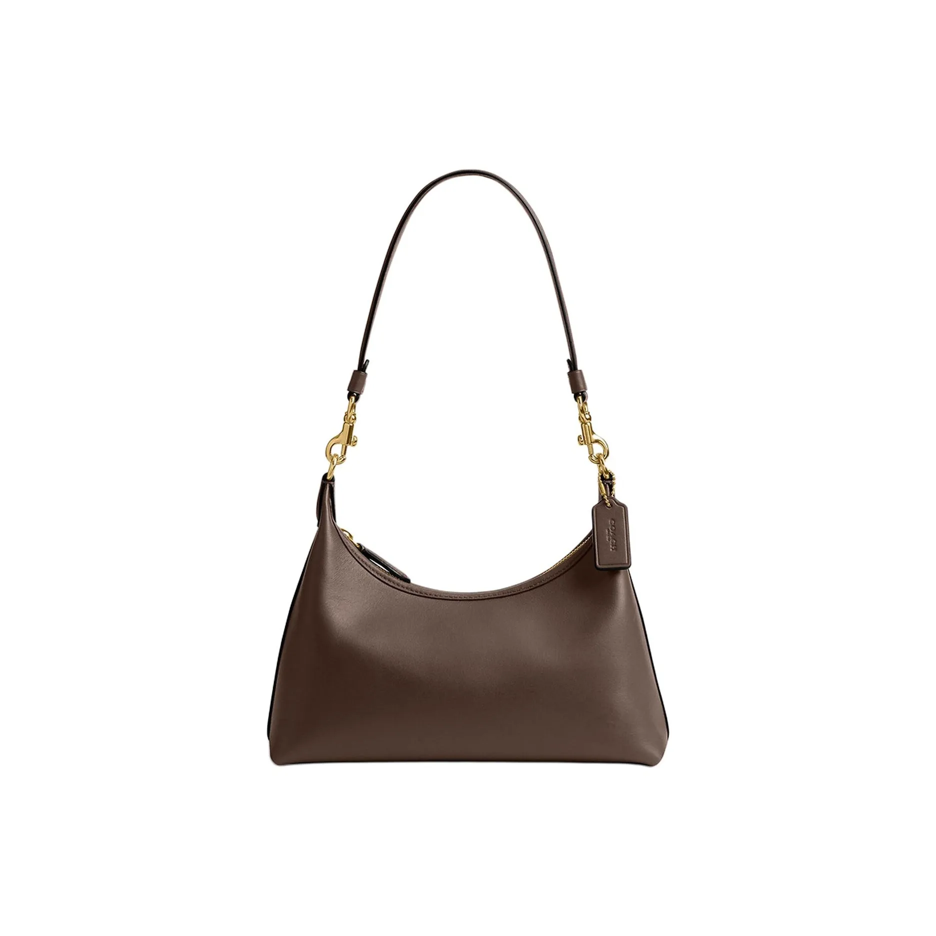COACH Juliet Glove Tanned Leather Shoulder Bag Large Women's Chocolate Brown