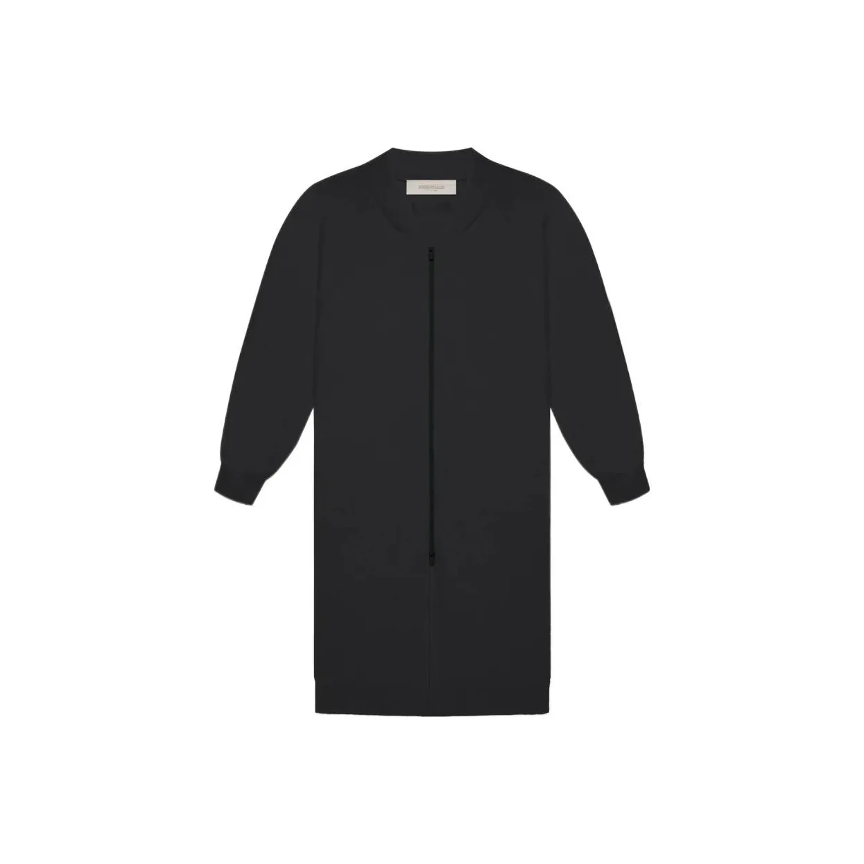 Fear Of God Essentials SS22 WOMEN'S Длинный Кардиган Железо Куртки Пальто Женские Черный железный