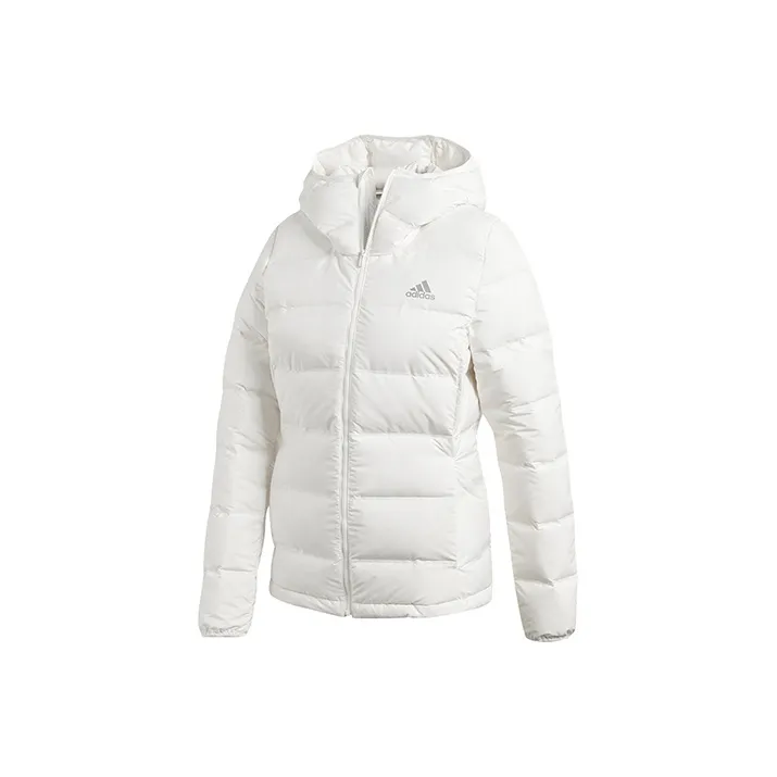 Adidas Helionic Пуховик Зимний Женский Ярко-белый