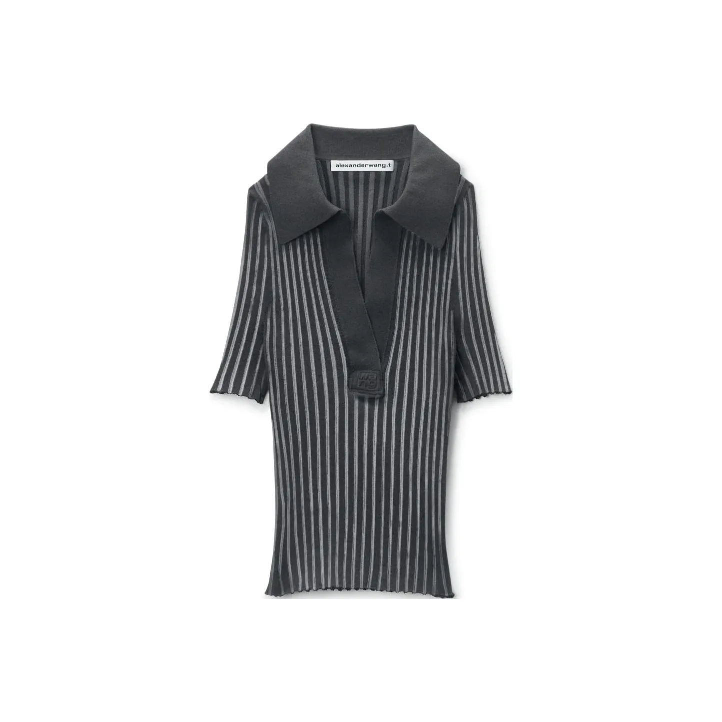 Alexander Wang FW24 Поло Женское Серое