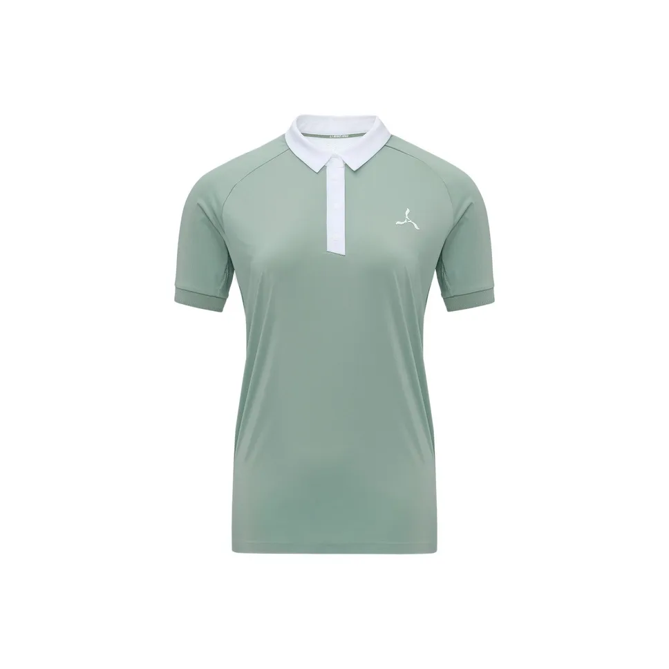 LI-NING 1990 Golf Series Polo Shirt Women's Ripple Green