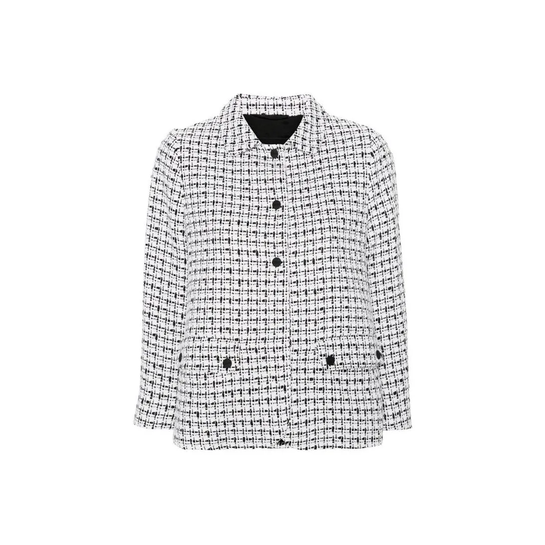 HERNO Cropped Tweed Jacket