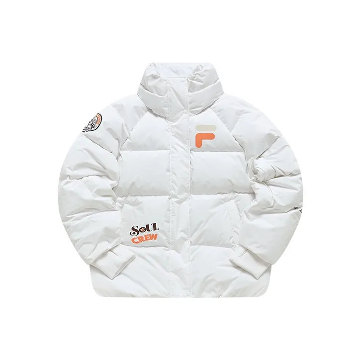 FILA FUSION Down Jacket Winter Women's Standard White