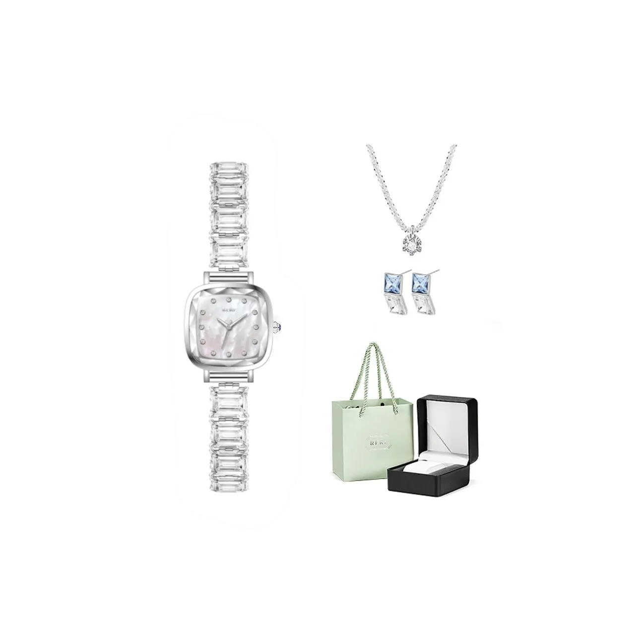 RERF Кварцевый механизм Часы Женские Белый циферблат