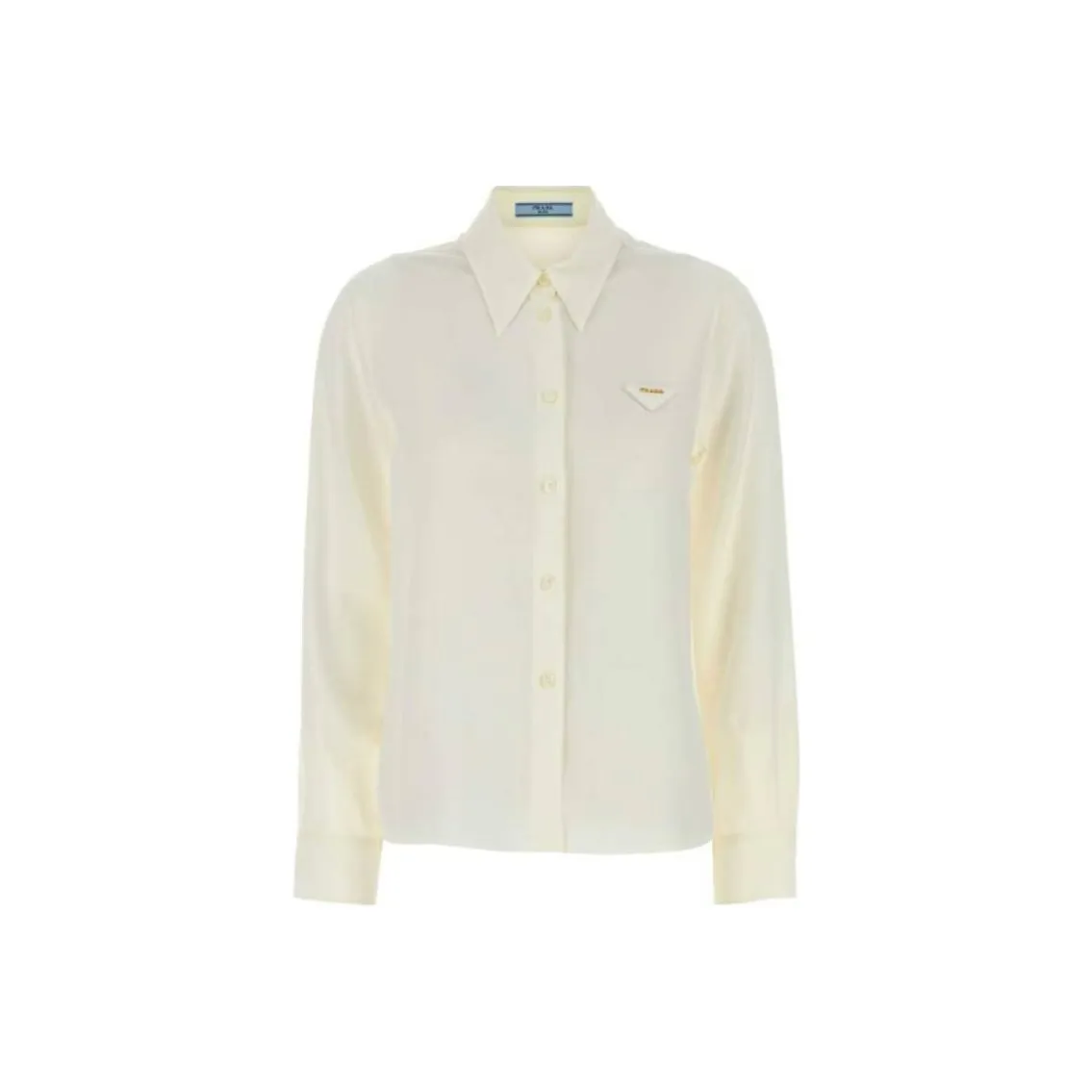 PRADA Crêpe De Chine Button Up Shirt