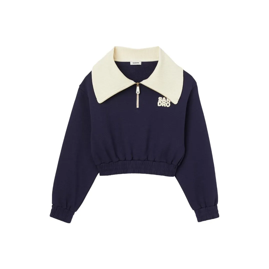 Sandro Свитшот Женский Темно-синий