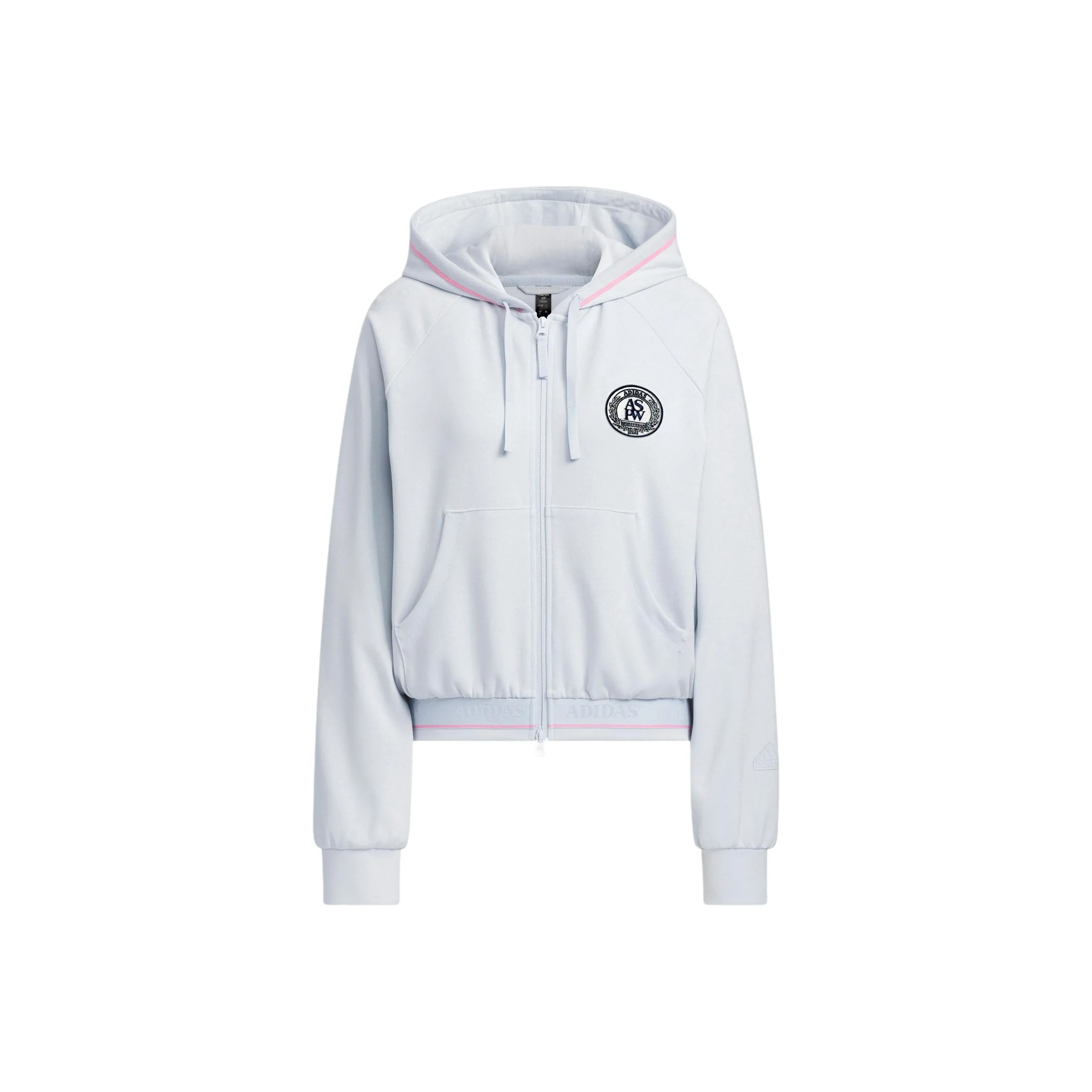 Adidas VERBIAGE Crop Куртка Куртки Пальто Женские Светло-Синий