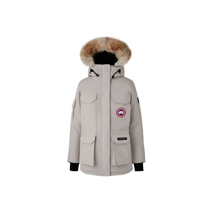 Canada Goose Expedition Series Down Jacket Asia Version, Winter Women's Lime Gray
