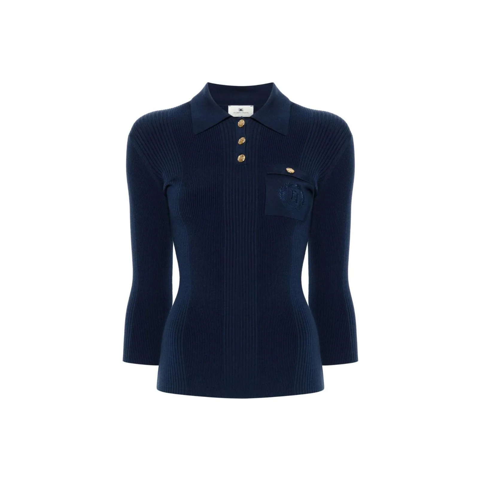 Elisabetta Franchi Logo embroidered Polo Top