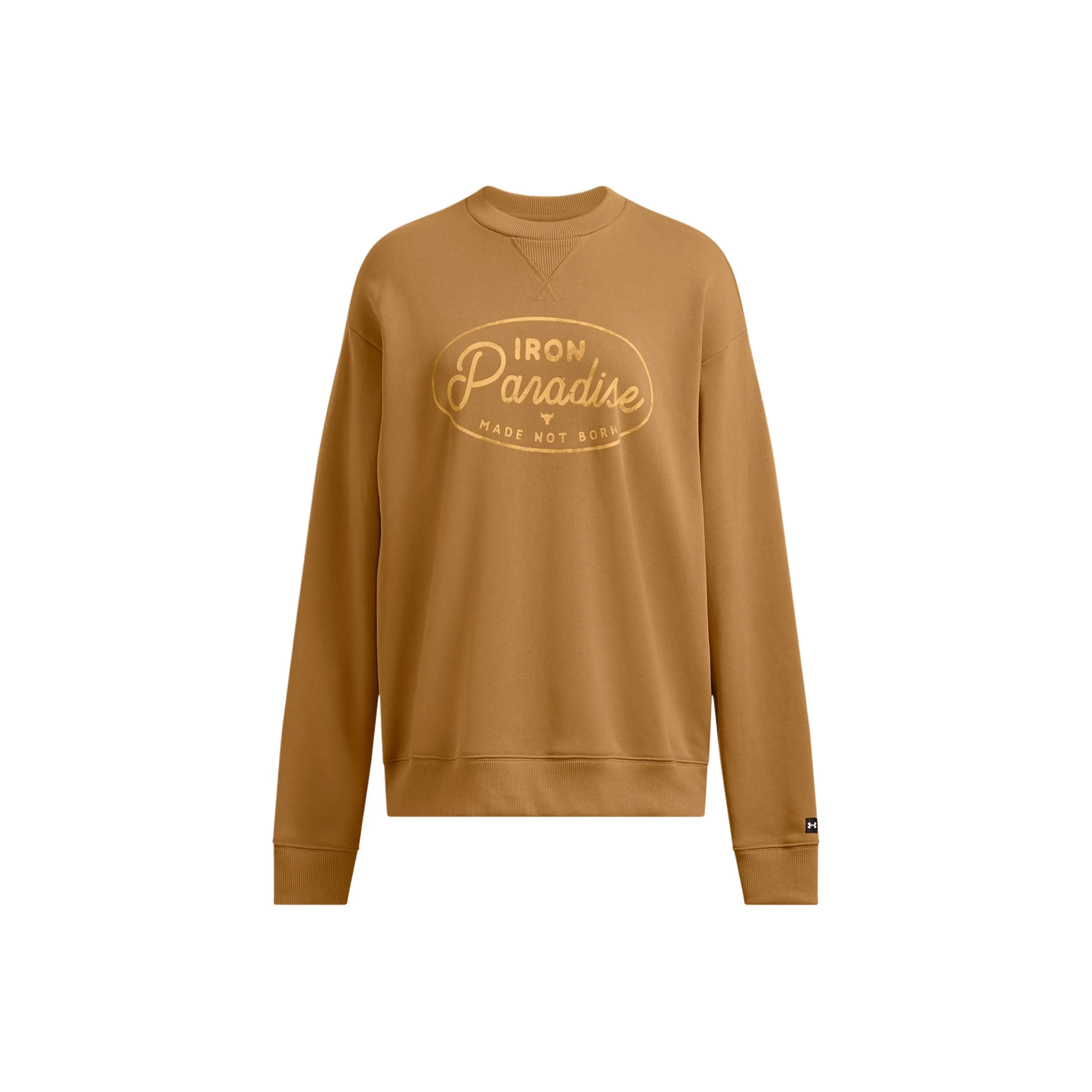 Under Armour ProjectRock Тяжелый Tools OF The Trade CREW SWEATSHIRT Женский Кристально-желтый Черный