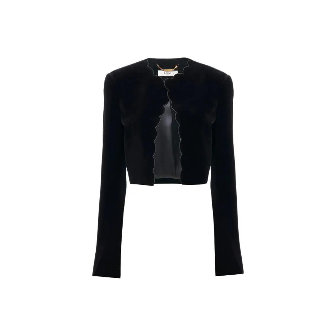 Chloé Velvet Scalloped Spencer Jacket