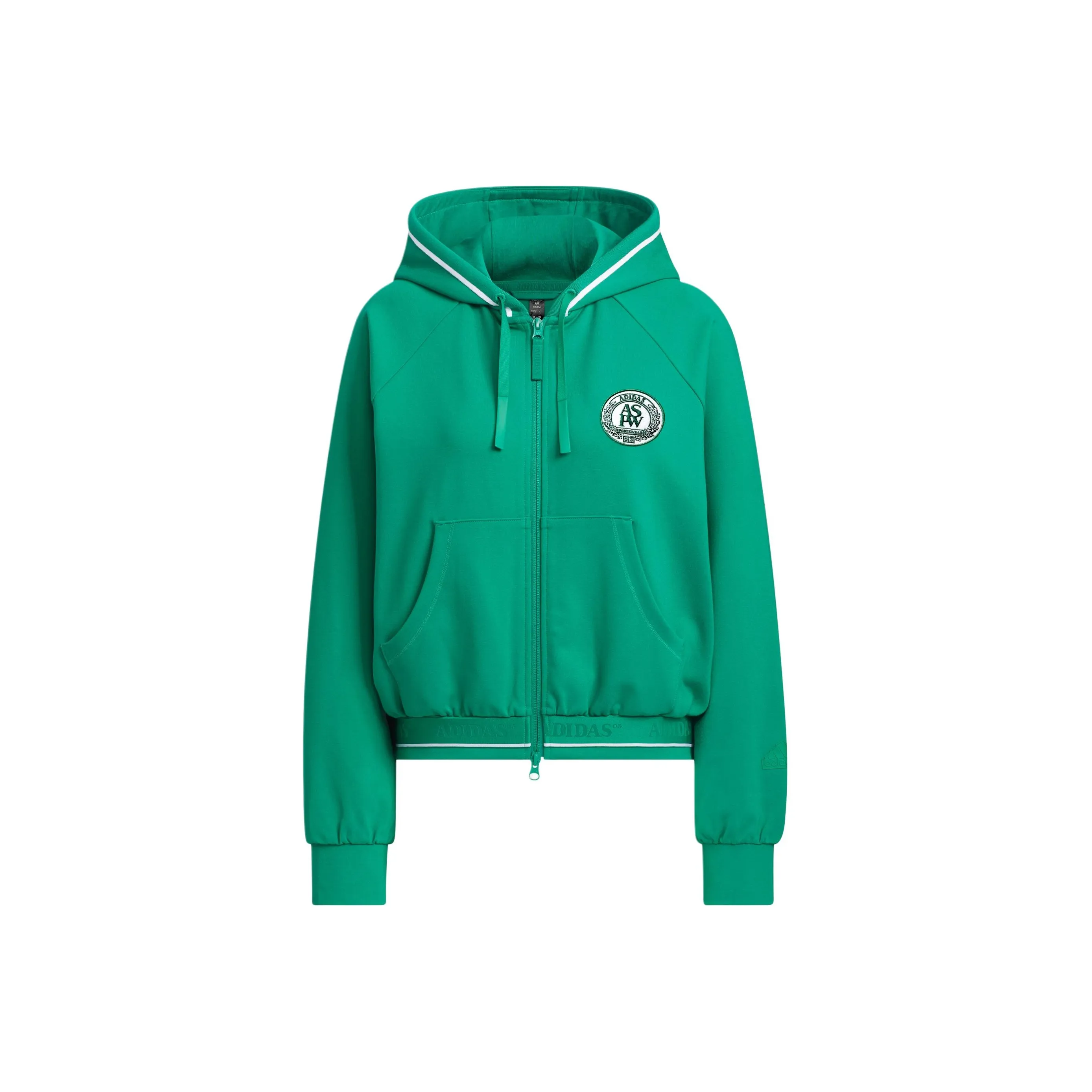 Adidas Verbiage Crop Jacket Jackets & Coats Women's Smoke Green