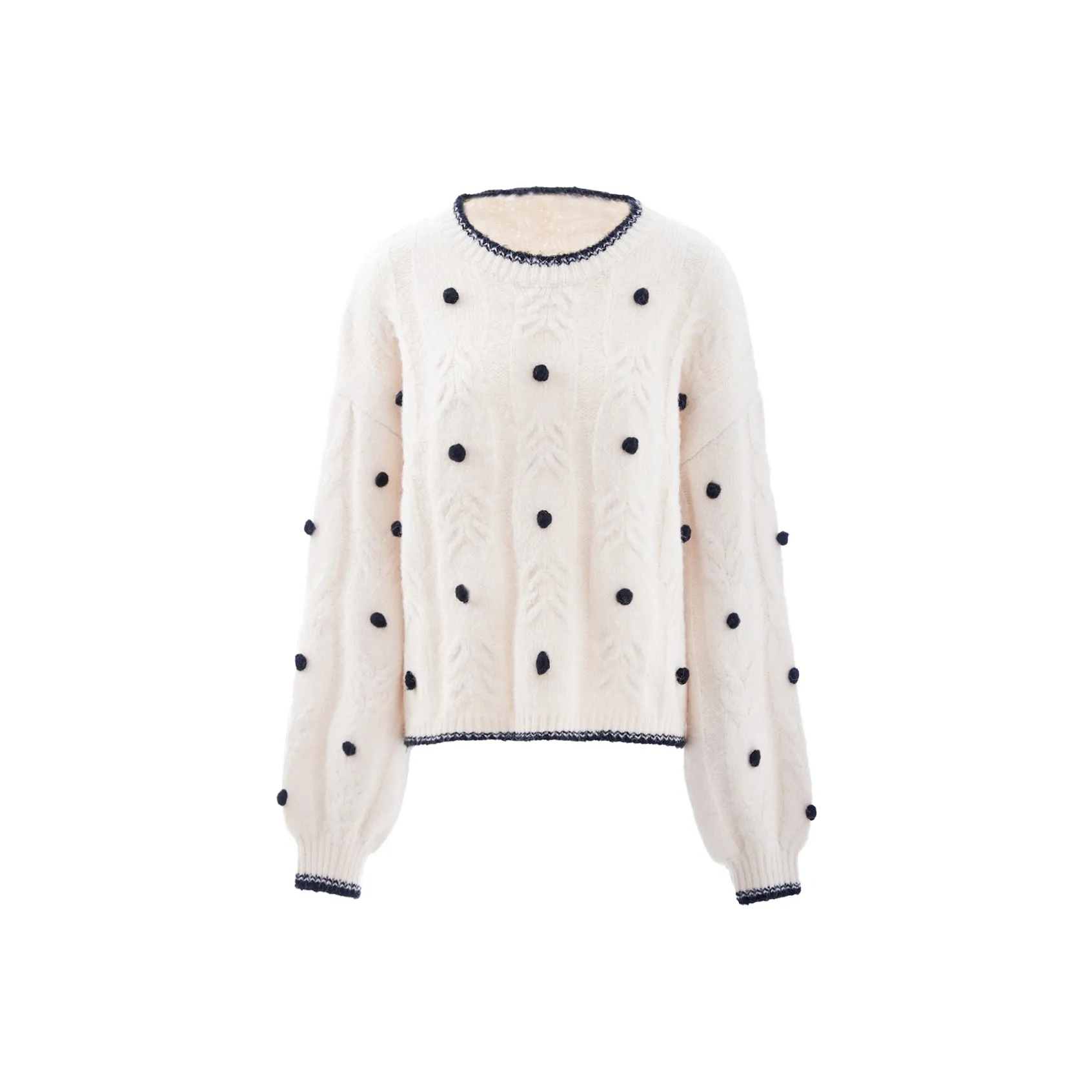 Blovelan Трикотаж Женский Какао Белый