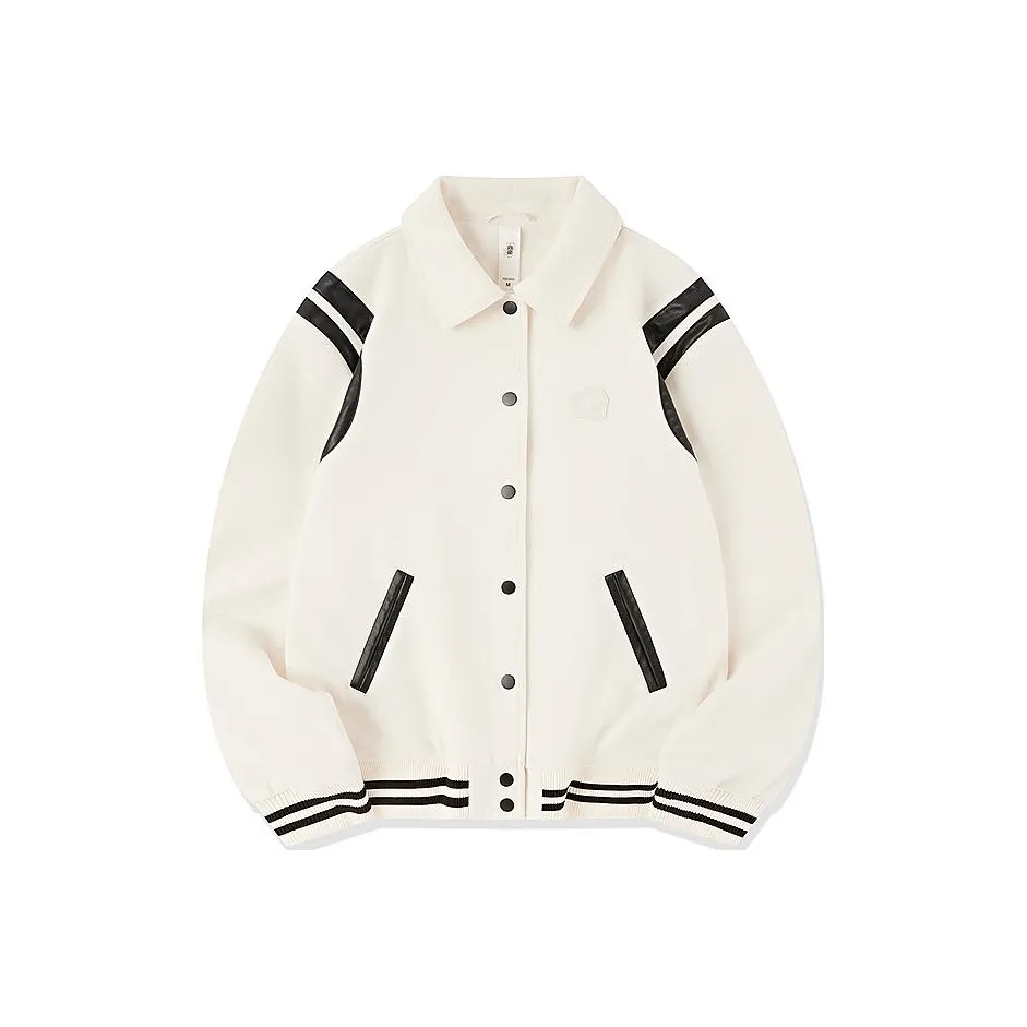 QIAODAN Куртки Пальто Женские Кремовый Белый Черный