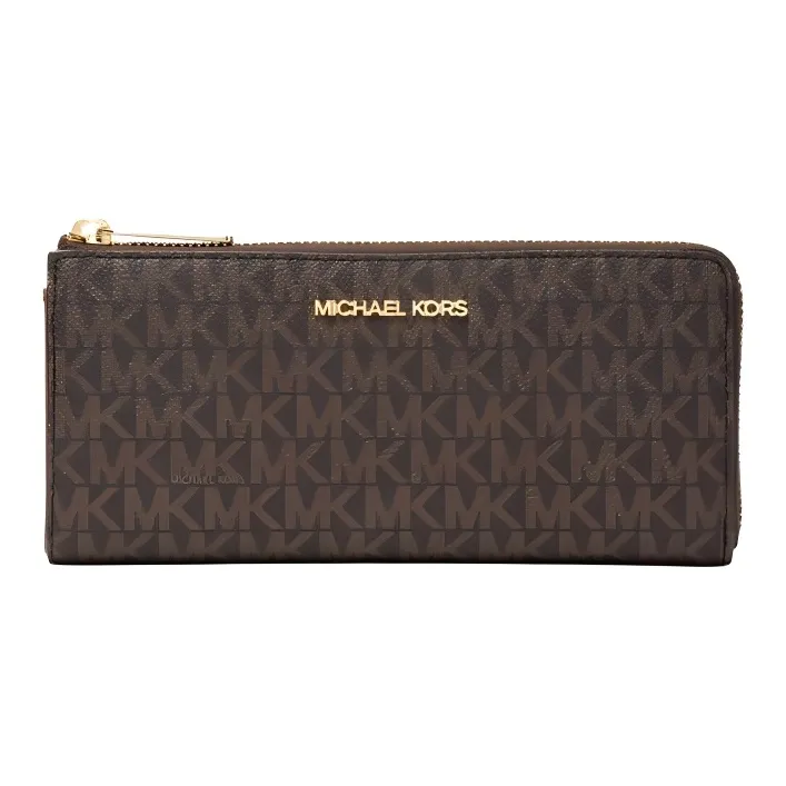 MICHAEL KORS MICHAEL KORS Handbag Collection Jet Set Travel Canvas Wallet Women's Acorn Brown