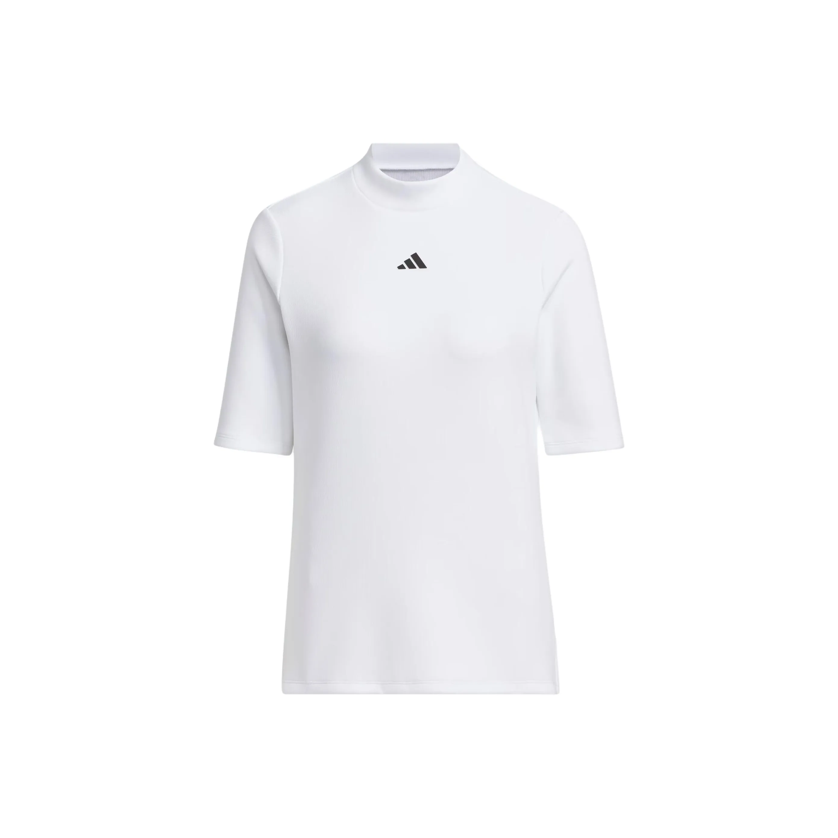 Adidas Mock Neck Half Sleeve Shirt Polo Shirt Women's White