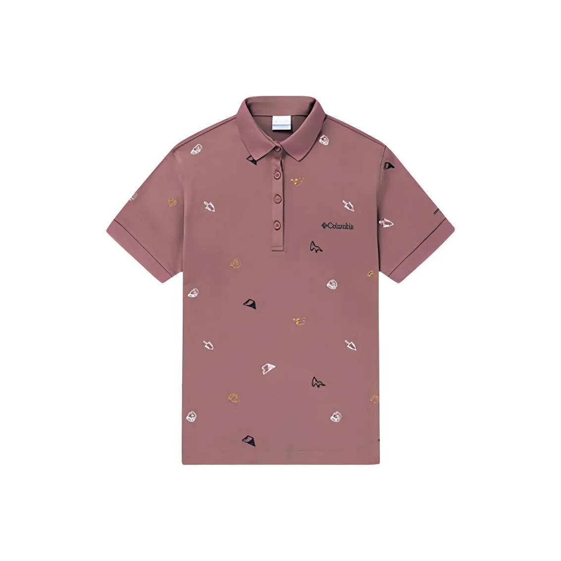 Columbia совместное брендирование Поло Женское Коричневое