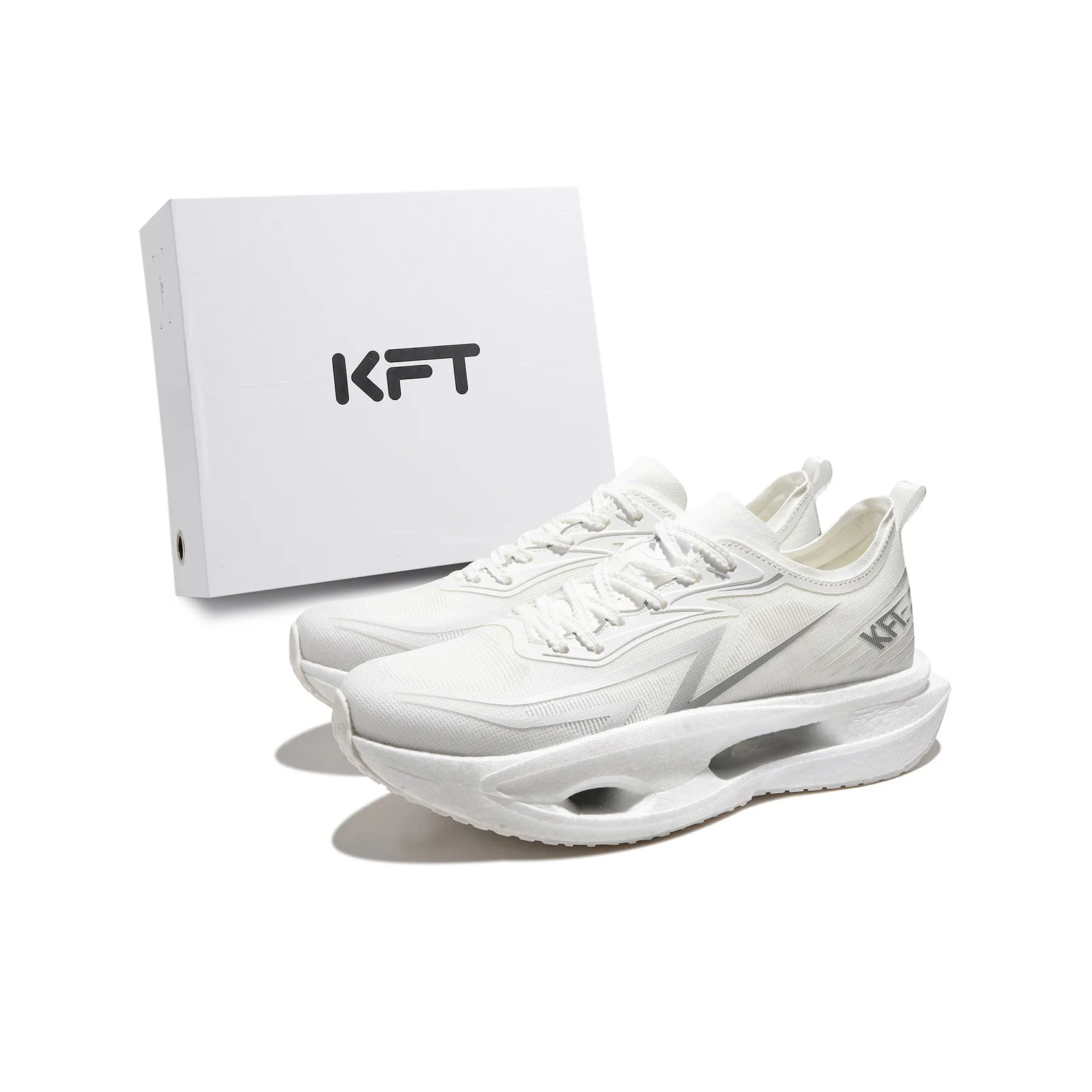 KFT Slip Resistant, Abrasion Resistant, Breathable, Coverage Support, Lightweight, Rebound Low Top Running Shoes Unisex