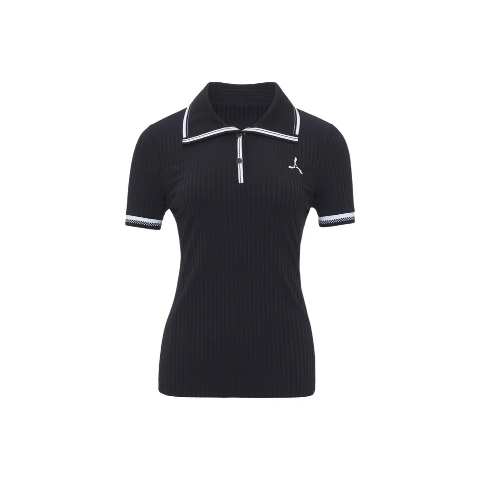 LI NING 1990 GOLF серия Поло Женское Черное