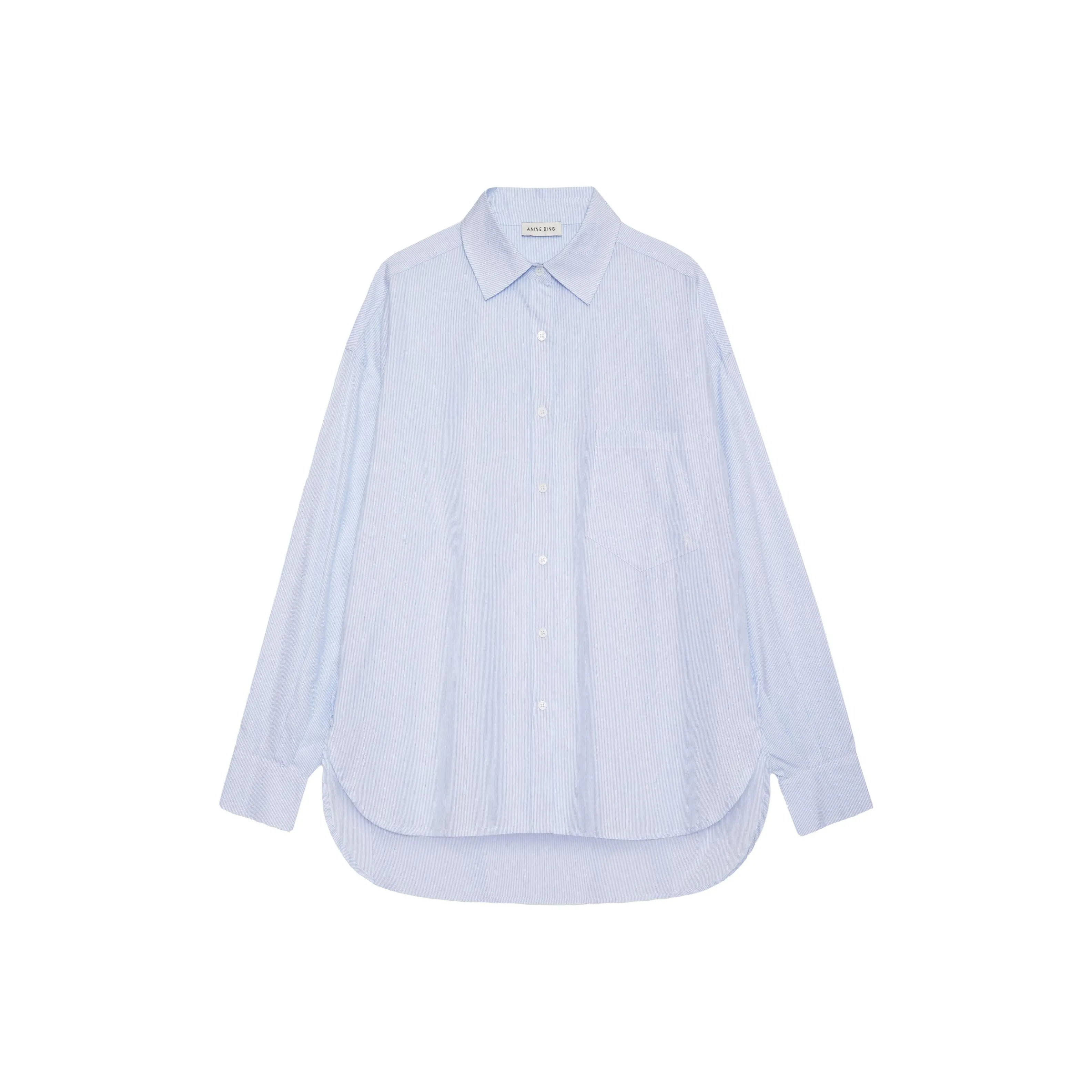 Anine Bing Рубашка Женская Светло-Синяя