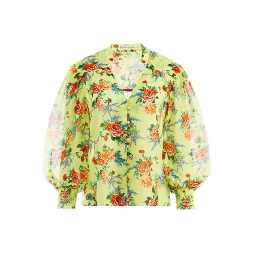 ALICE+OLIVIA Зеленые Женские Рубашки