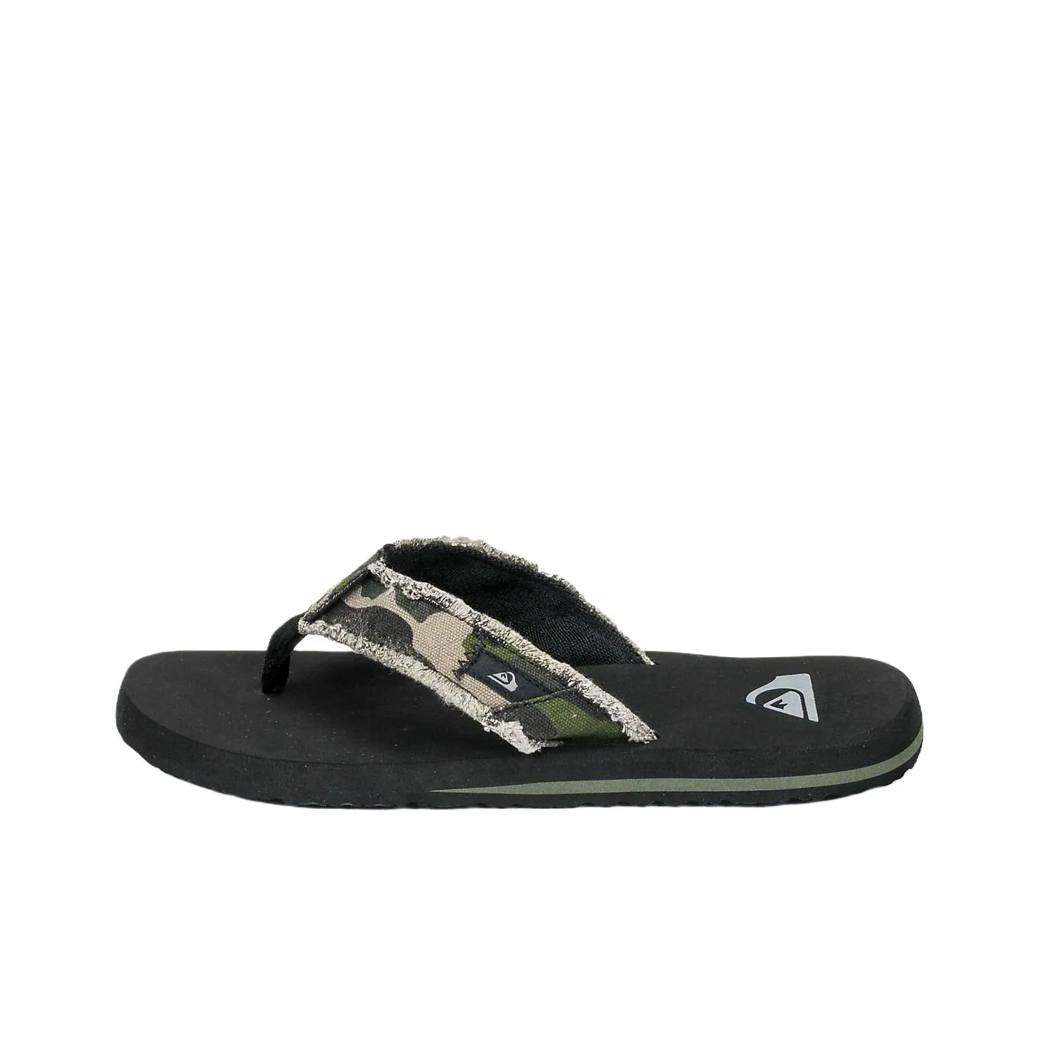 Quiksilver Abrasion Resistant Flip Flops Men's Brown Green