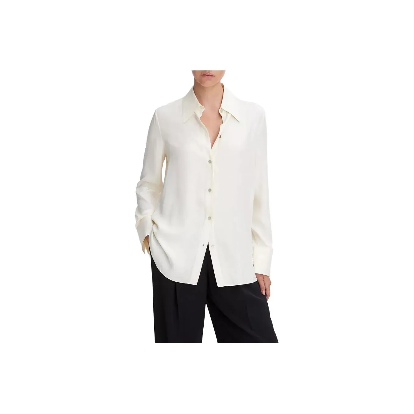 VINCE Pointed collar Long sleeve Shirt