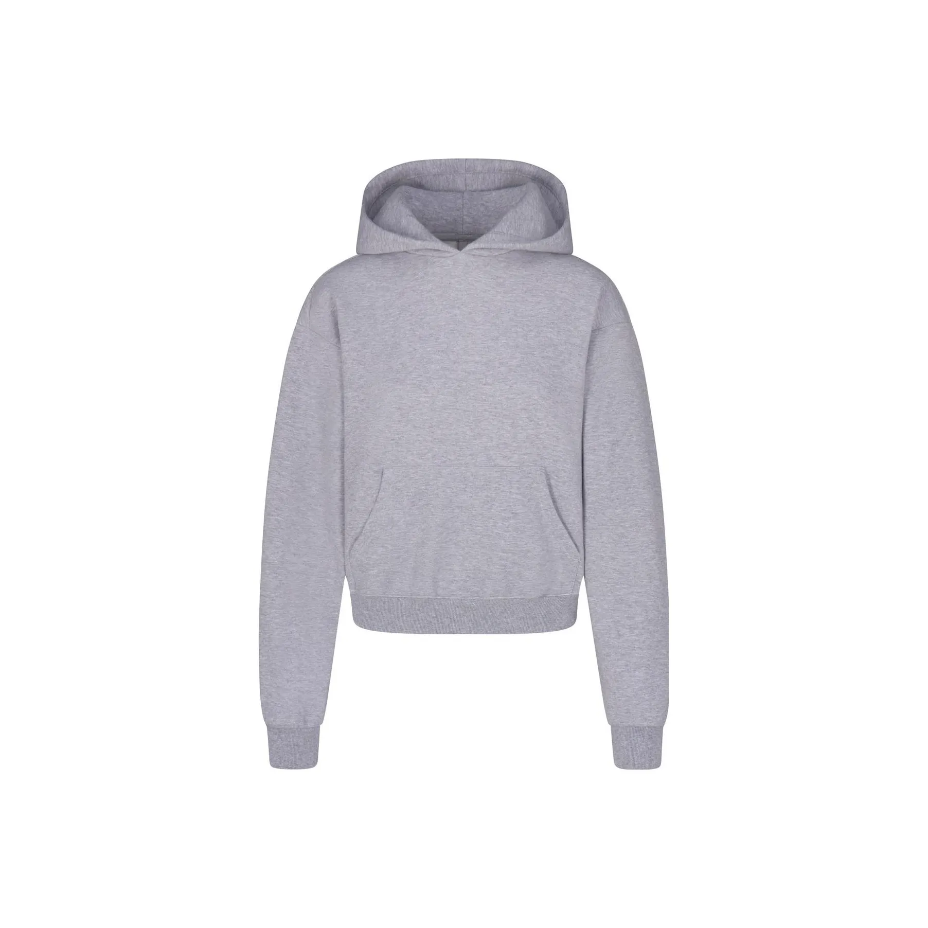 SKIMS Cotton Fleece CLASSIC Hoodie Sweatshirt Women's Heather GREY Heather Gray SKIMS Хлопок Флис Классический Худи Свитшот Женский Heather Серый Серый Heather