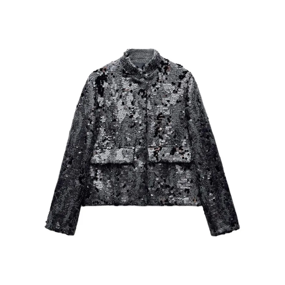 ZARA ZW Series Куртки и Пальто Женские Серые