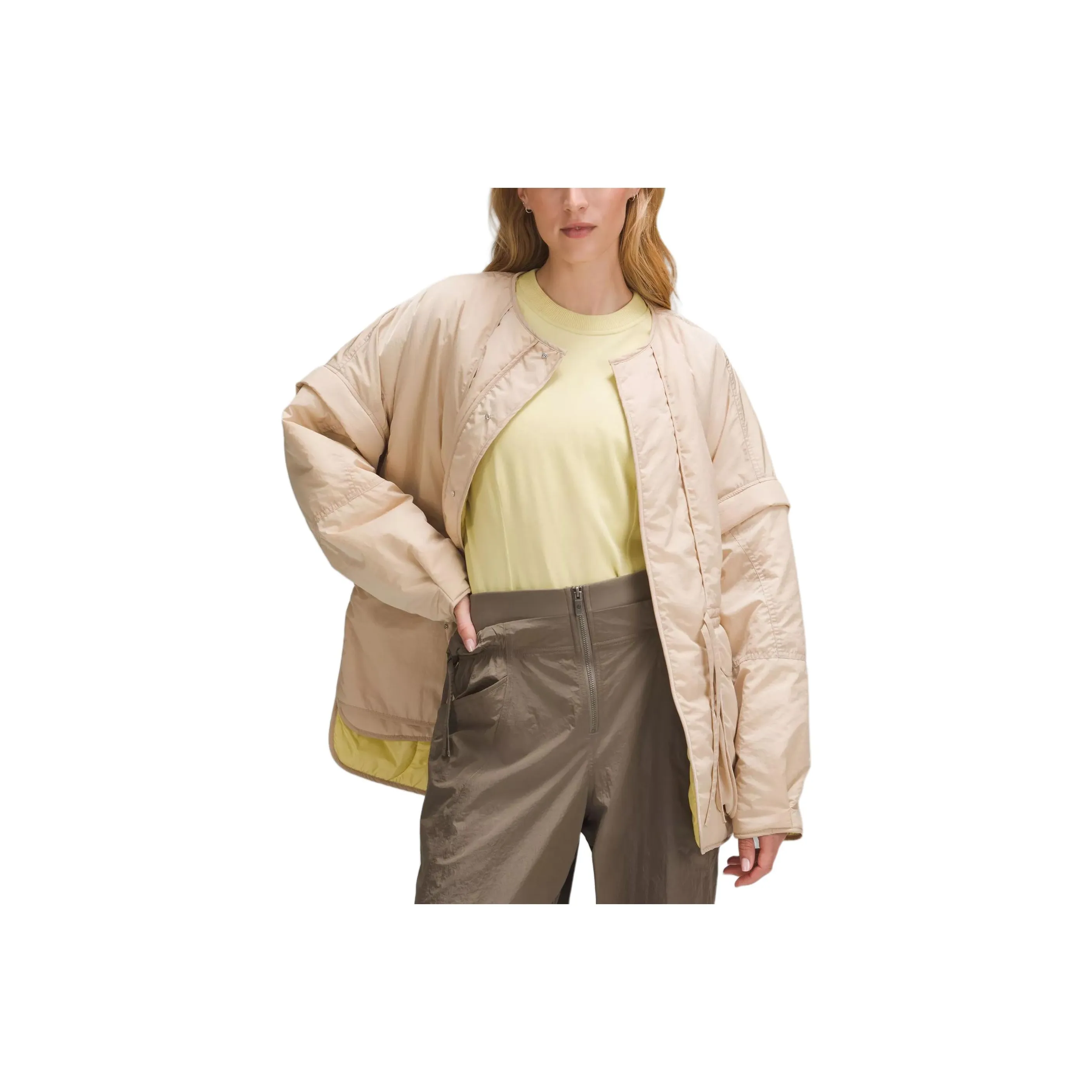 Lululemon Convertible Jackets Coats Women's Light Camel