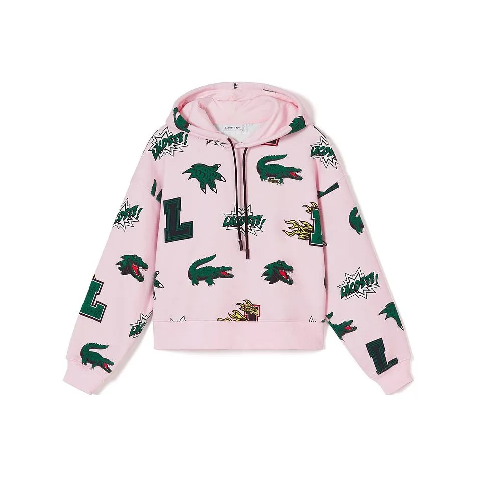 Толстовка LACOSTE Collaboration Женская Розовая